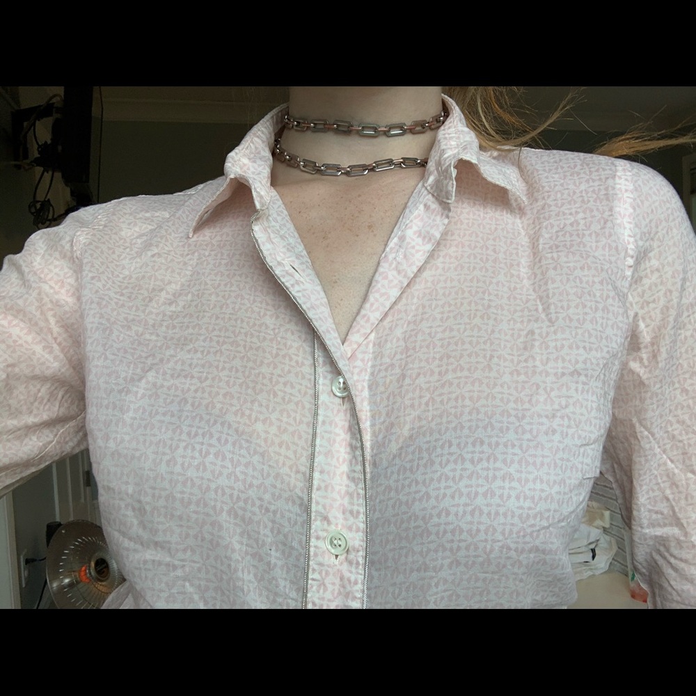 J. Crew Button Up Collared Blouse - image 5